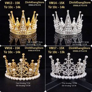 Vương Miện Nữ Hoàng - Vương miện Ngọc nữ Hoàng (Size To)