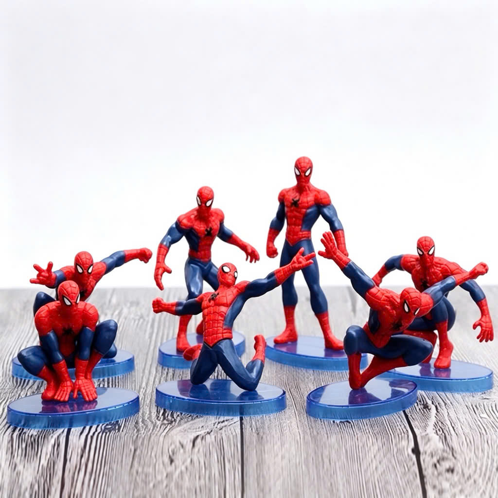 Mô Hình Người Nhện Spider-Man Mini Trang Trí Bánh Kem - Ảnh 6