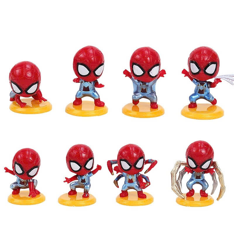 Mô Hình Người Nhện Spider-Man Mini Trang Trí Bánh Kem - Ảnh 5