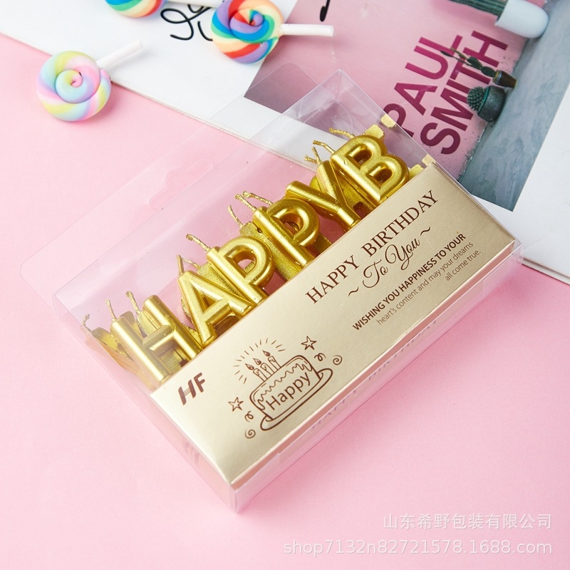 Nến Chữ Happy Birthday Trang Trí Bánh Kem - Ảnh 4