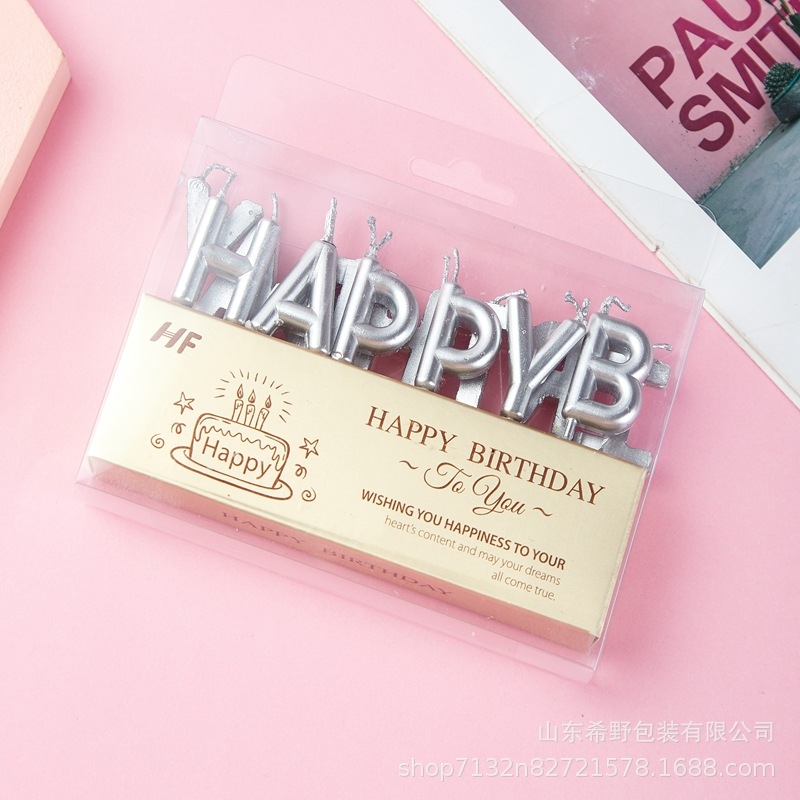 Nến Chữ Happy Birthday Trang Trí Bánh Kem - Ảnh 5