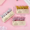 Nến Chữ Happy Birthday Trang Trí Bánh Kem