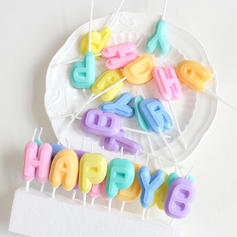 Nến Chữ Happy Birthday Trang Trí Bánh Kem - Ảnh 6