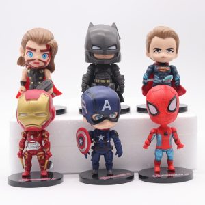 Mô Hình Siêu Anh Hùng Marvel Mini Trang Trí Bánh Kem