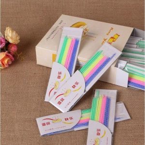 Nến Tăm Hộp 40 Vỉ Trang Trí Bánh Kem Sinh Nhật