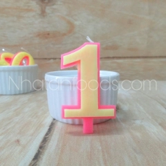 Nến Số Sáp Sinh Nhật 0-9 Trang Trí Bánh Kem | Hộp 20 Số - Ảnh 3