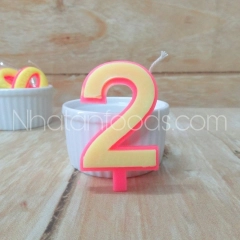 Nến Số Sáp Sinh Nhật 0-9 Trang Trí Bánh Kem | Hộp 20 Số - Ảnh 4