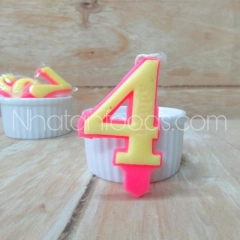 Nến Số Sáp Sinh Nhật 0-9 Trang Trí Bánh Kem | Hộp 20 Số - Ảnh 6