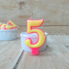 Nến Số Sáp Sinh Nhật 0-9 Trang Trí Bánh Kem | Hộp 20 Số - Ảnh 7