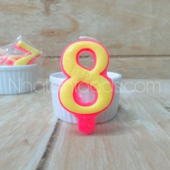 Nến Số Sáp Sinh Nhật 0-9 Trang Trí Bánh Kem | Hộp 20 Số - Ảnh 10