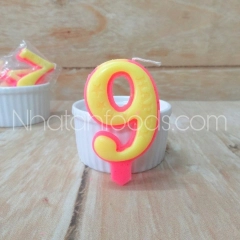 Nến Số Sáp Sinh Nhật 0-9 Trang Trí Bánh Kem | Hộp 20 Số - Ảnh 11