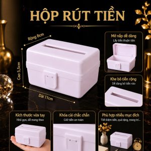 Hộp Rút Tiền Phụ Kiện Bánh Kem | Hộp Quà Sinh Nhật Độc Đáo