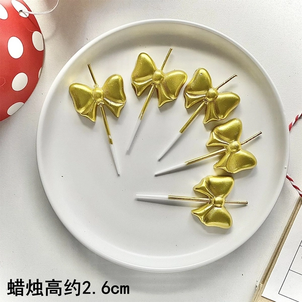 Nến Nơ Trang Trí Bánh Kem | Vỉ 5 Cây - Ảnh 4