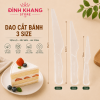 Dao Nhựa Trắng Cắt Bánh Kem 17cm 22cm 26cm | Bịch 100 cái