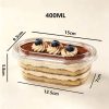Hộp Nhựa Bầu Dục Oval Đựng Bánh Mousse, Tiramisu | Lốc 50 Chiếc
