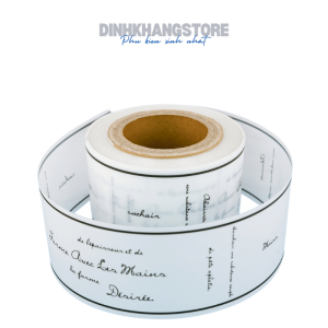 Mica Quấn Thành Bánh Cứng 8 CM | Chữ