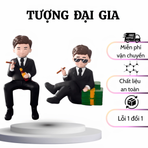 Mô Hình Đại Gia Silicon Trang Trí Bánh Kem