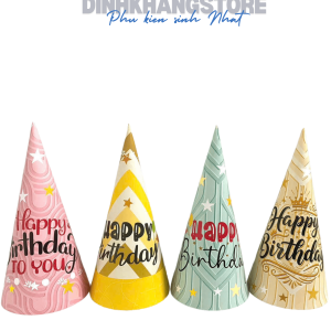 Mũ Sinh Nhật Đại Happy Birthday Mẫu Mới | Cọc 100 Cái