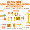 Bộ Biển Báo Giao Thông Mini Trang Trí Bánh Kem