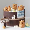 Mô Hình Capybara Mini Trang Trí Bánh Kem