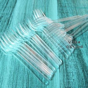 Dĩa Nhựa Trong Dùng Một Lần Ăn Bánh Kem | Hộp 2000 Cái