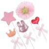 Set Cắm Tai Thỏ Trang Trí Bánh Kem | 10 Set