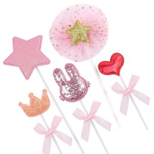 Set Cắm Tai Thỏ Trang Trí Bánh Kem | 10 Set