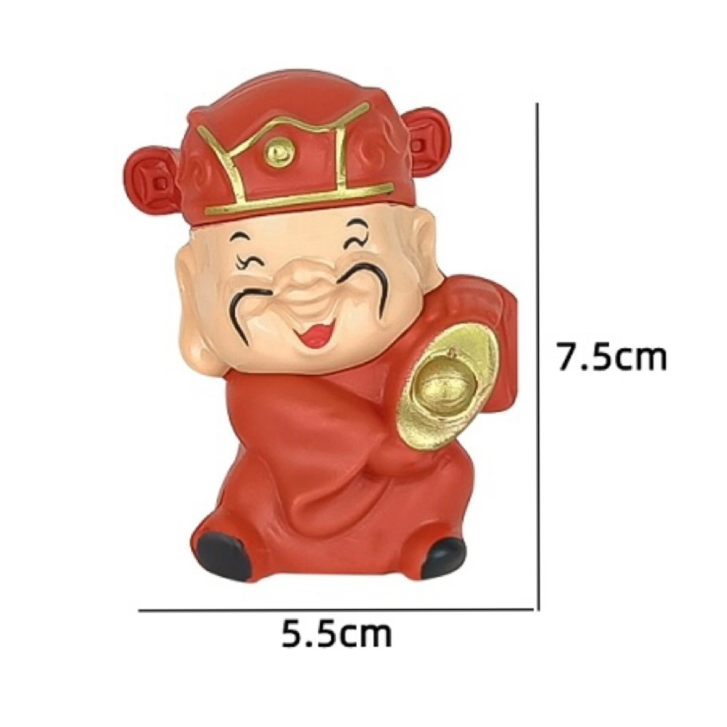 Mô Hình Thần Tài – Tài Lộc Mini Trang Trí Bánh Kem - Ảnh 2
