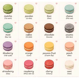 Bánh Macaron Trang Trí Bánh Kem