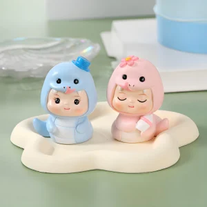 Tượng Em Bé Rắn Thôi Nôi Trang Trí Bánh Kem