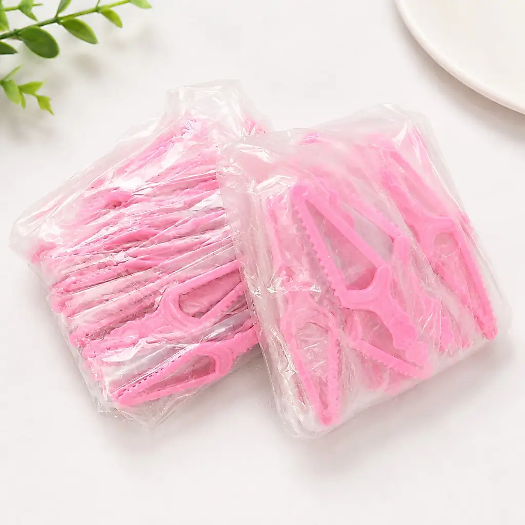 Dao Gấu Hồng Cắt Bánh Kem Dùng Một Lần | Bịch 100 Cái