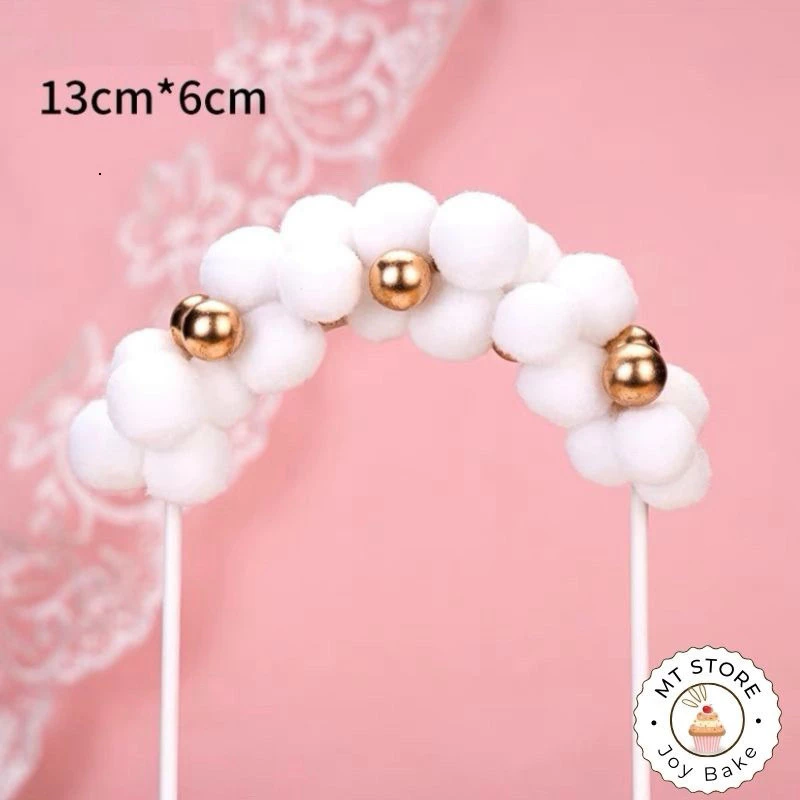 Cầu Bông Trang Trí Bánh Kem | 10 Chiếc - Ảnh 4