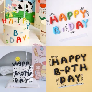 Silicon Happy Birthday Trang Trí Bánh Kem