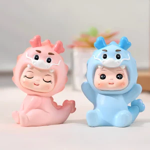 Bé Rồng Nhựa Mini Trang Trí Bánh Kem