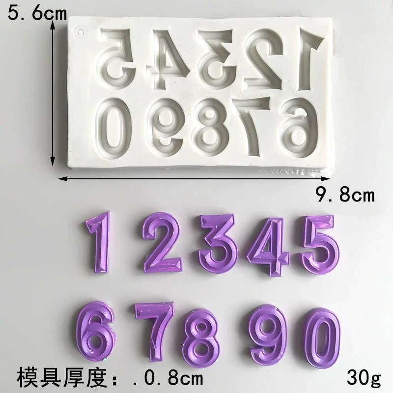 Khuôn Số Silicon Làm Bánh - Ảnh 4