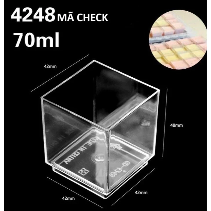 Cốc Vuông Mini | Lốc 50 Chiếc - Ảnh 4