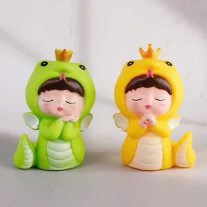 Mô Hình Bé Rắn Trang Mini Trí Bánh Kem
