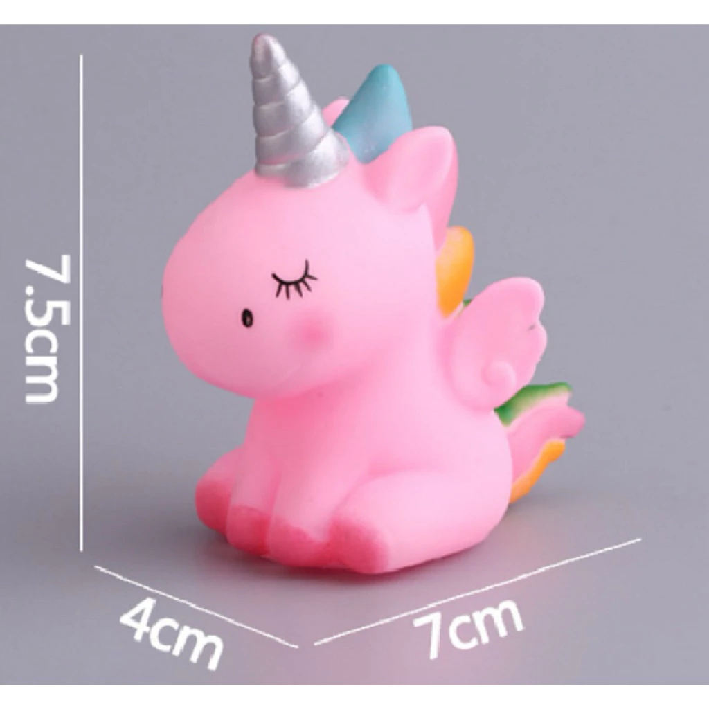 Mô Hình Ngựa Sừng Mini Trang Trí Bánh Kem - Ảnh 2