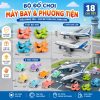 Mô Hình Máy Bay Mini Trang Trí Bánh Kem