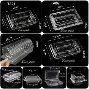 Hộp Nhựa Chữ Nhật Trong Suốt | 100 Chiếc