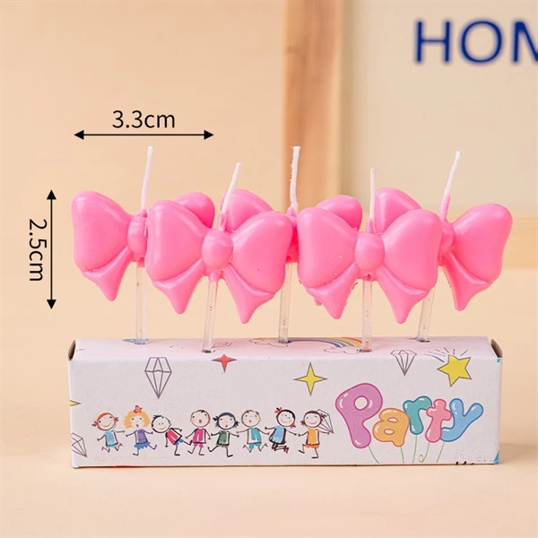 Nến Nơ Trang Trí Bánh Kem | Vỉ 5 Cây - Ảnh 3