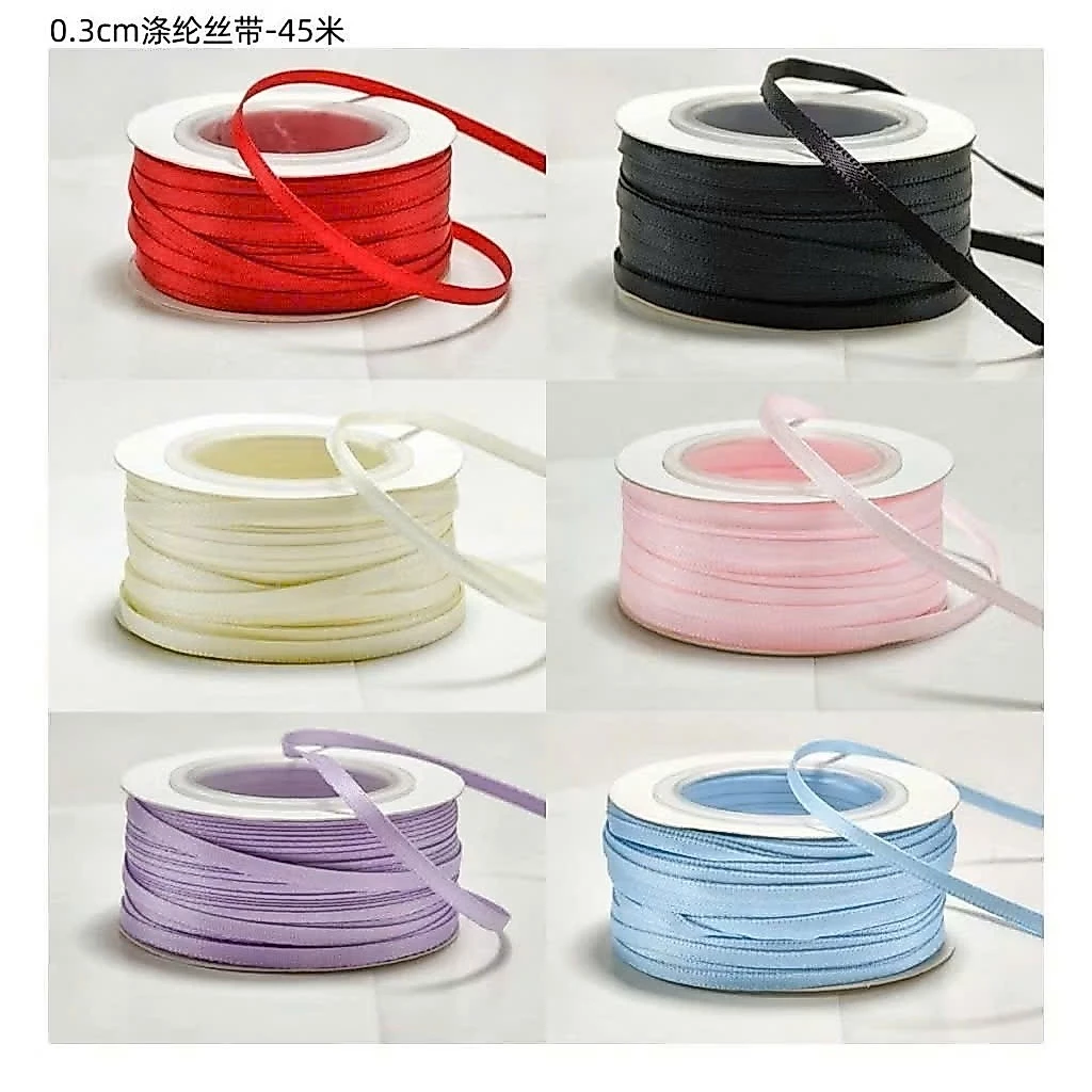 Ruy băng bản nhỏ 0,3cm 45m