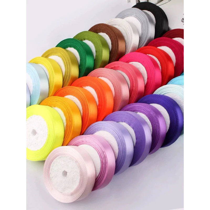 Ruy băng lụa satin 2 cm x 22m | Lốc 10 Cuộn - Ảnh 6