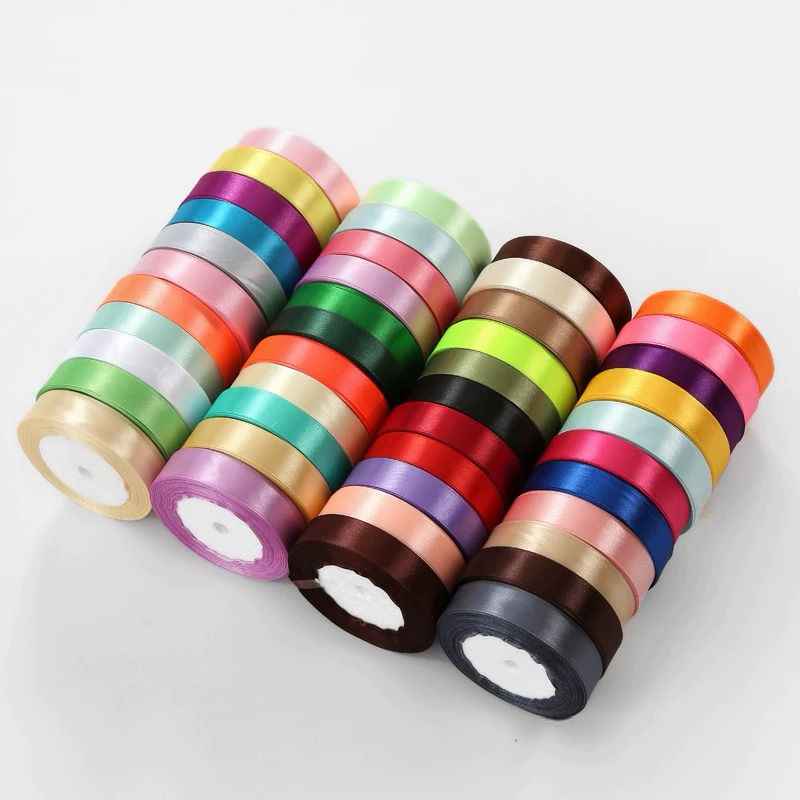 Ruy băng lụa satin 2 cm x 22m | Lốc 10 Cuộn - Ảnh 7